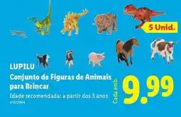 Lidl Lupilu - conjunto de figuras de animais para brincar promoção