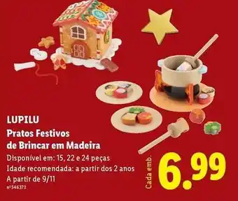 Lupilu - pratos festivos de brincar em madeira