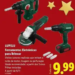 Lidl Lupilu - ferramentas eletrónicas para brincar promoção