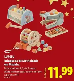 Lidl Lupilu - brinquedo de motricidade em madeira promoção