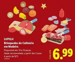 Lidl Lupilu - brinquedos de culinaria em madeira promoção
