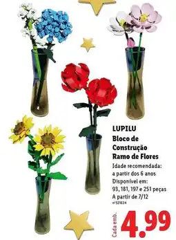 Lidl Lupilu - bloco de construcão ramo de flores promoção