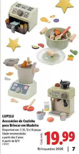 Lidl Lupilu - acessórios de cozinha para binacar en madeira promoção