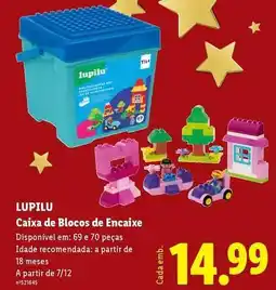 Lidl Lupilu - caixa de blocos de encaixe promoção