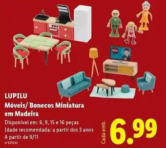 Lupilu - moveis/ bonecos miniatura em madeira