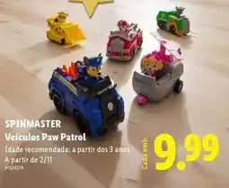 Lidl A+ - veículos paw patrol promoção