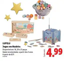 Lidl Lupilu - jogos em madeira promoção