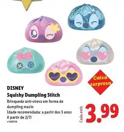 Lidl Disney - squishy dumpling stitch promoção