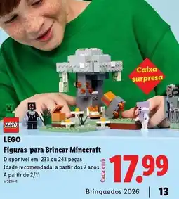 Lidl Lego - figuras para brincar minecraft promoção