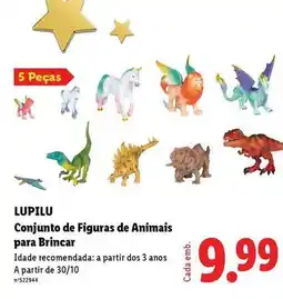 Lidl Lupilu - conjunto de figuras de animais para brincar promoção