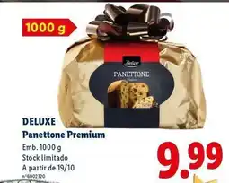 Lidl Deluxe - panettone premium promoção