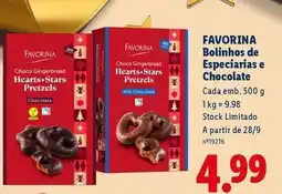 Lidl Favorina - bolinhos de especiarias e chocolate promoção