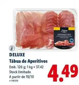 Lidl Deluxe - tabua de aperitivos promoção