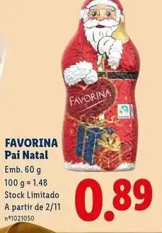 Lidl Favorina - pai natal promoção