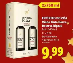 Lidl A+ - vinho tinto douro reserva bipack promoção