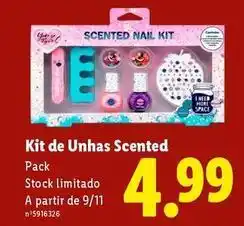 Lidl A+ - kit de unhas scented pack promoção