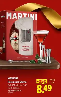 Lidl Martini - rosso com oferta promoção