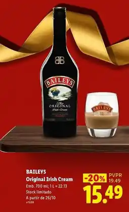 Lidl Baileys - original irish cream promoção