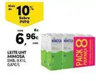Continente Bom dia Mimosa - leite uht promoção