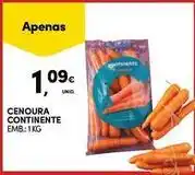 Continente Bom dia Continente - cenoura promoção