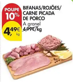 Pingo Doce A+ - bifanas/rojoes/carne picada de porco promoção