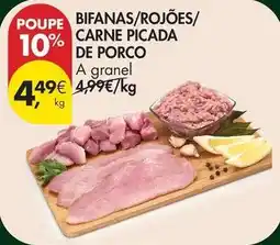 Pingo Doce A+ - bifanas/rojoes/carne picada de porco promoção