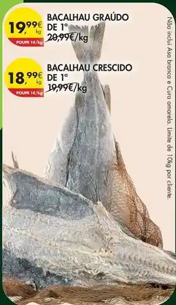 Pingo Doce Bacalhau crescido promoção