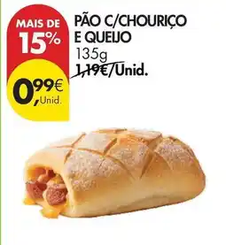 Pingo Doce Pão c/chourico e queijo promoção