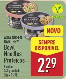 ALDI Asia green garden bowl noodles proteicos promoção