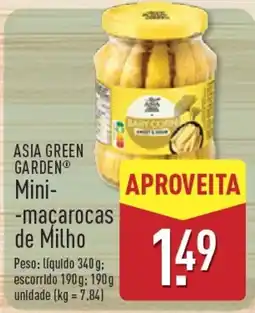 ALDI Asia green garden mini-macarocas de milho promoção