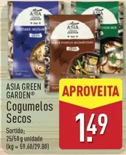 ALDI Asia green garden cogumelos secos promoção