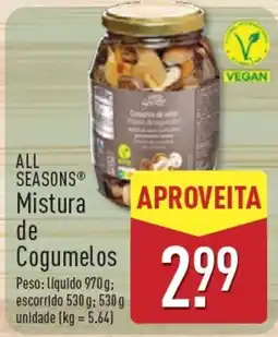 ALDI All seasons mistura de cogumelos promoção