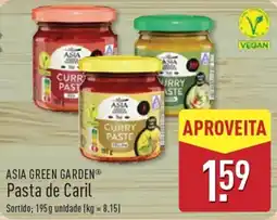 ALDI Asia green garden pasta de caril promoção