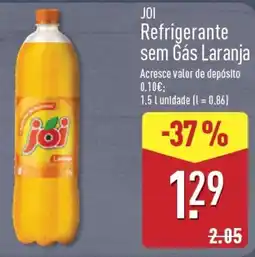 ALDI Joi refrigerante sem gás laranja promoção