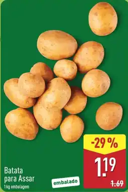 ALDI Batata para Assar promoção