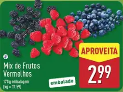 ALDI Mix de Frutos Vermelhos promoção