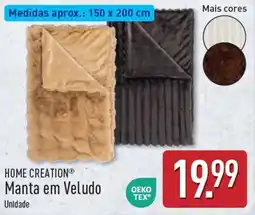 ALDI Home creation manta em veludo promoção