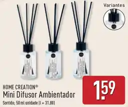 ALDI Home creation® mini difusor ambientador promoção