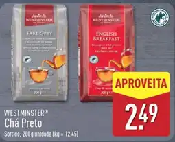 ALDI Westminster chá preto promoção