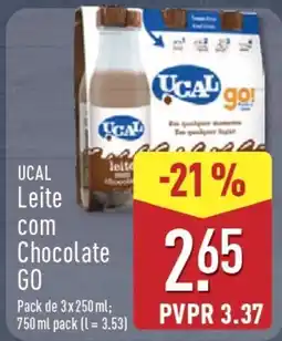 ALDI Ucal leite com chocolate go promoção