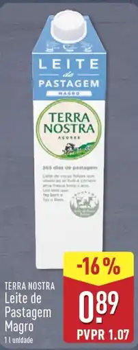 ALDI Terra nostra Leite de Pastagem Magro promoção