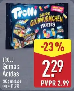 ALDI Trolli Gomas Ácidas promoção
