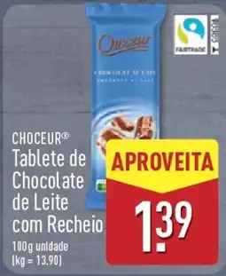 ALDI Choceur tablete de chocolate de leite com recheio promoção