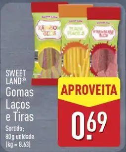 ALDI sweet land gomas laços e tiras promoção