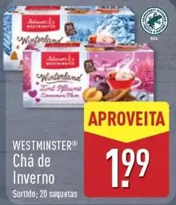 ALDI Westminster chá de inverno promoção