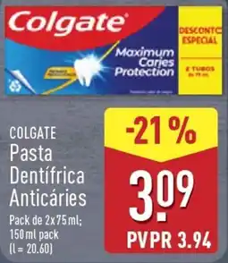 ALDI Colgate Pasta Dentífrica Anticáries promoção
