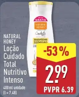 ALDI natural honey locão cuidado total nutritivo intenso promoção