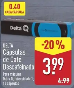 ALDI Delta Câpsulas de Café Descafeinado promoção