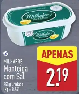 ALDI Milhafre manteiga com sal promoção