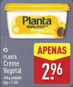 ALDI Planta Creme Vegetal promoção